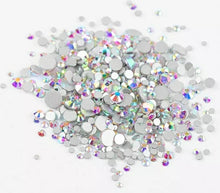 Cargar imagen en el visor de la galería, Tornasol-Crystal AB Rhinestones 3D Flat-back Glass Nail Art Decoration
